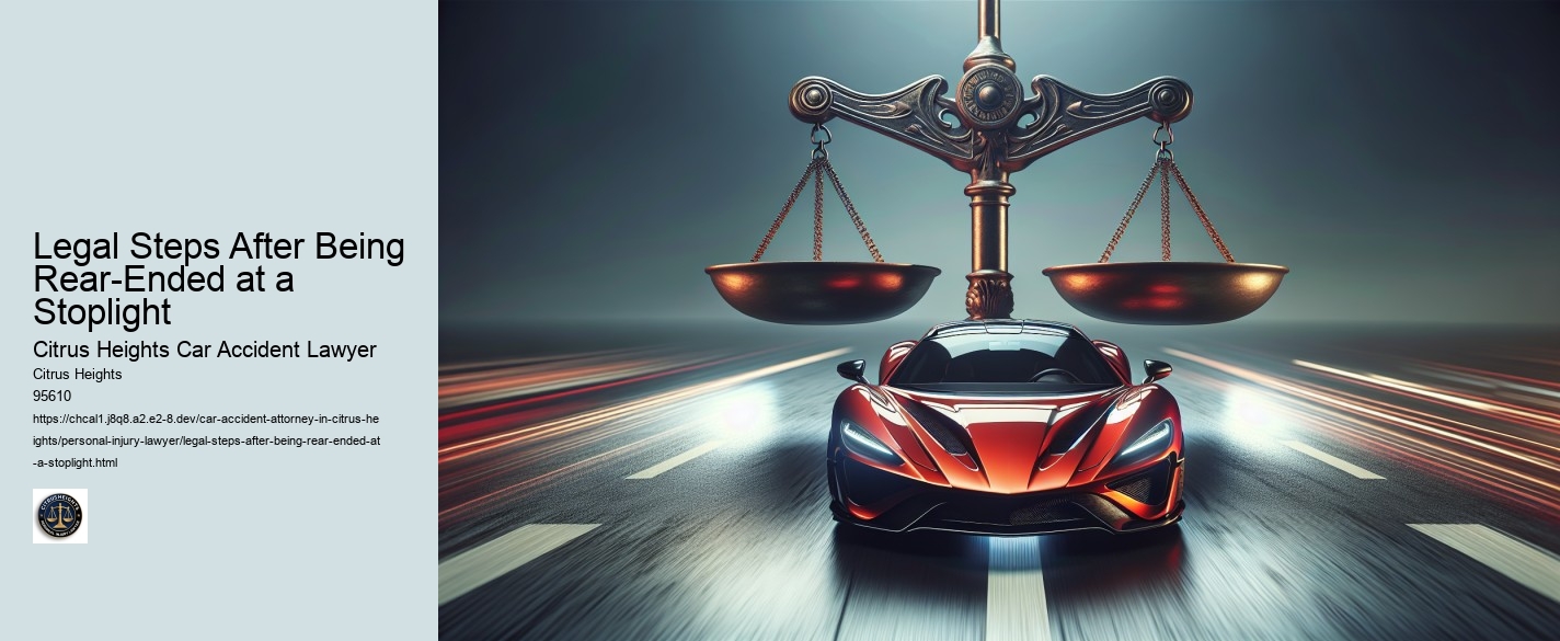 Legal Steps After Being Rear-Ended at a Stoplight