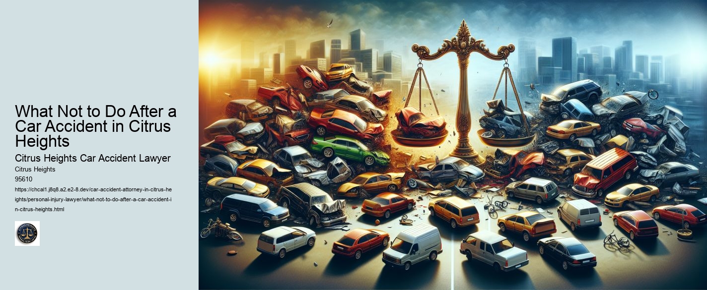 What Not to Do After a Car Accident in Citrus Heights